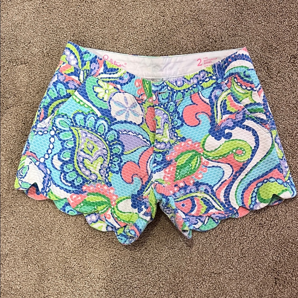 Lilly Pulitzer Multicolor Paisley Buttercup Shorts